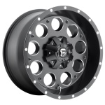 FUEL 1PC FC525 MATTE BLACK MILLED 9x18 ET-12 CB78.1 Must
