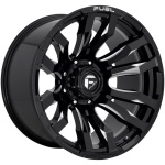 FUEL 1PC FC673 GLOSS BLACK MILLED 9x17 8x165.1 ET1 CB125.1 Must