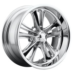 FOOSE 1PC OC97 CHROME PLATED 9.5x18 5x120.65 ET1 CB72.56 Kroom / Poleeritud
