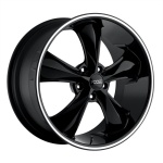 FOOSE 1PC OC104 GLOSS BLACK MILLED 8.5x20 5x120.65 ET7 CB72.56 Must