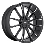DUB 1PC DC252 GLOSS BLACK MILLED 10x24 6x139.7 ET30 CB106.1 Must