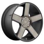 DUB 1PC DC116 MATTE BLACK DOUBLE DARK TINT 8.5x22 5x114.3 ET38 CB72.56 Must