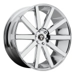 DUB 1PC DC120 CHROME PLATED 9.5x22 6x139.7 ET20 CB106.1 Kroom / Poleeritud