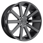 DUB 1PC DC219 GLOSS BLACK 9.5x22 6x139.7 ET20 CB106.1 Must
