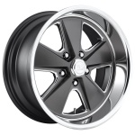 US MAG 1PC UC120 MATTE GUN METAL MACHINED 8x20 5x120.65 ET1 CB72.56 Hall / Hõbedane
