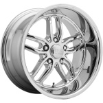 US MAG 1PC UC127 CHROME PLATED 8.5x22 5x127 ET1 CB78.1 Kroom / Poleeritud