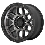 KMC KM544 Satin Black With Gray Tint 8.5x17 6x139.7 ET0 CB106.25 Hall / Hõbedane
