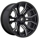 FUEL 1PC FC711 GLOSS BLACK MILLED 10x22 ET-18 CB106.1 Must