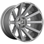 FUEL 1PC FC714 BRUSHED GUN METAL TINTED CLEAR 9x20 ET2 CB106.1 Hall / Hõbedane