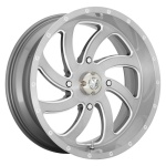 MSA OFFROAD WHEELS MA36 Brushed Titanium 7x18 4x137 ET0 CB112 Hall / Hõbedane