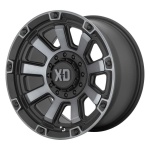 XD SERIES BY KMC WHEELS XD852 Satin Black With Gray Tint 9x17 ET0 CB106.1 Must
