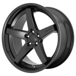 ASANTI BLACK AB31 Satin Black Gloss Black Lip 10.5x22 5x115 ET25 CB72.6 Must