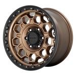 KMC KM545 Matte Bronze With Black Lip 9x17 6x139.7 ET0 CB106.1 Kuldne / Pronks