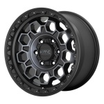 KMC KM545 Satin Black With Gray Tint 9x17 6x139.7 ET-12 CB106.1 Must