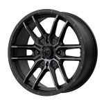 MSA OFFROAD WHEELS MA43 Satin Black With Titanium Tint 7x15 4x137 ET38 CB112 Hall / Hõbedane