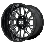 XD XD849 Gloss Black Milled 10x20 5x127 ET12 CB71.5 Must