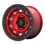 KMC KM236 Candy Red 9x17 6x139.7 ET-15 CB108 Red