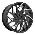 DUB 1PC DC259 Gloss Black With Machined Spokes 10x26 5x127 ET10 CB78 Must