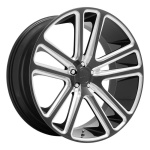 DUB 1PC S255 FLEX GLOSS BLACK MILLED 9.5x22 6x139.7 ET25 CB106.1 Must