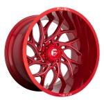 FUEL 1PC D742 RUNNER CANDY RED MILLED 8.25x22 8x165.1 ET105 CB121.6 Red
