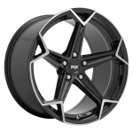 NICHE 1PC N259 ARROW GLOSS BLACK BRUSHED 10.5x20 5x114.3 ET40 CB72.7 Must