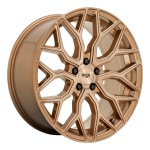 NICHE 1PC M263 MAZZANTI BRONZE BRUSHED 10x22 5x112 ET35 CB66.5 Kuldne / Pronks