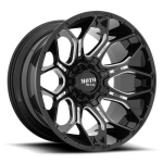 MOTO METAL MO808 SNIPER GLOSS BLACK MILLED 9x20 ET0 CB78.1 Must