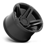 FUEL 1PC D763 SFJ MATTE BLACK 14x22 ET-75 CB87.1 Must