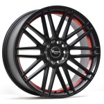 Boost Wheels B362 Glossblack Red stripe 8x18 ET38 CB74.1 Must