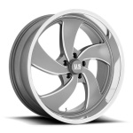 US MAG 1PC U133 DESPERADO ANTHRACITE MILLED DIAMOND CUT LIP 9x24 6x135 ET25 CB87.1 Other