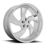 US MAG 1PC U132 DESPERADO CHROME 10.5x22 5x120.65 ET1 CB72.7 Kroom / Poleeritud