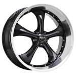 Boost Wheels B818 Glossblack machined lip 7x17 5x114.3 ET0 CB73.1 Must