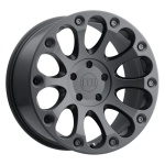 Level 8 IMPACT MATTE BLACK 8.5x16 6x132 ET12 CB74.5 Must