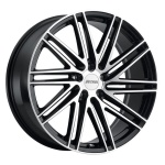 Petrol P1C GLOSS BLACK W/ MACHINED FACE 8x18 5x110 ET40 CB72.1 Must