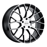 Petrol P2B GLOSS BLACK W/ MACHINED FACE 8x18 5x108 ET40 CB72.1 Must