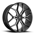 ASANTI BLACK ABL-38 MONARCH TRUCK GLOSS BLACK MILLED 10x24 6x139.7 ET20 CB106.1 Must