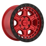 BLACK RHINO RENO CANDY RED W/ BLACK RING & BOLTS 9x17 5x127 ET0 CB71.5 Other