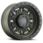 BLACK RHINO ABRAMS OLIVE DRAB GREEN 9.5x18 5x127 ET-18 CB71.5 Other