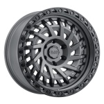 BLACK RHINO SHREDDER MATTE GUNMETAL W/ BLACK RING 9x17 5x127 ET-18 CB71.5 Other