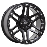 DIRT A.T D01 Flatblack Chrome inserts 9x20 ET20 CB73.1 Must