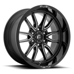 FUEL 1PC D761 CLASH GLOSS BLACK MILLED 12x22 8x170 ET-44 CB125.1 Must