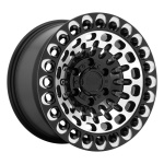 BLACK RHINO LABYRINTH GLOSS BLACK W/ MACHINED FACE & MILLING 9.5x17 6x135 ET12 CB87.1 Must