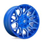 FUEL 1PC D770 TWITCH ANODIZED BLUE MILLED 10x22 8x180 ET-18 CB124.3 Blue