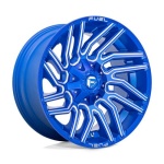 FUEL 1PC D774 TYPHOON ANODIZED BLUE MILLED 12x22 8x170 ET-44 CB125.1 Blue