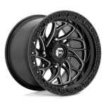 FUEL UTV D741 RUNNER GLOSS BLACK MILLED 7x22 4x137 ET0 CB110.1 Must