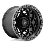 FUEL UTV D783 UNIT UTV MATTE BLACK W/ GUNMETAL RING 7x15 4x137 ET10 CB110.1 Must