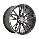 XO ZURICH GLOSS BLACK W/ MACHINED GLOSS DARK TINT 9x20 5x120 ET20 CB76.1 Must