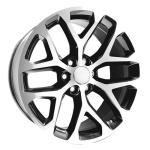 Performance Replicas PR177 GLOSS BLACK MACHINED FACE 9x22 6x139.7 ET24 CB78.1 Must