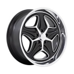 FOOSE 1PC F171 MERLOT GLOSS BLACK MACHINED 10.5x22 5x120.65 ET6 CB72.56 Must