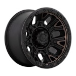 FUEL 1PC D824 TRACTION MATTE BLACK W/ DOUBLE DARK TINT 9x17 6x139.7 ET-12 CB106.1 Must